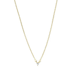 Italgem Veloria Mini Yellow Gold Plated Stainless Steel White CZ Heart 14+2
