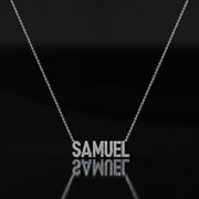 Rhodium Plated Silver Signature Name Necklace AW24N002R