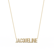 Yellow Gold Plated Silver Signature Name Necklace AW24N002GD