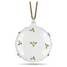 Swarovski Holiday Cheers Mistletoe Glass Ball Ornament