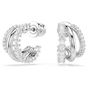 Swarovski Hyperbola Triple Hoop Stud Earrings