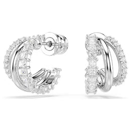 Swarovski Hyperbola Triple Hoop Stud Earrings