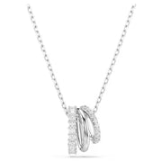 Swarovski Hyperbola Triple Hoop Pendant Necklace