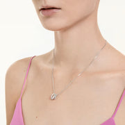 Swarovski Hyperbola Triple Hoop Pendant Necklace