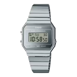 Casio Vintage Unisex Multi Function Grey Metal Watch - A700WEV-7AVT