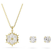 Swarovski Magic Snowflake Stud Earrings & Necklace Jewellery Set