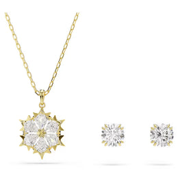 Swarovski Magic Snowflake Stud Earrings & Necklace Jewellery Set