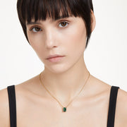 Swarovski Matrix Rectangular Green Necklace