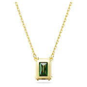 Swarovski Matrix Rectangular Green Necklace