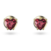 Swarovski Stilla Stud Earrings: Red Heart
