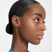Swarovski Stilla Stud Earrings: Red Heart