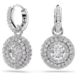 Swarovski Sublima Circular Dancing Stone Drop Earrings