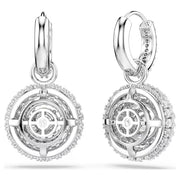 Swarovski Sublima Circular Dancing Stone Drop Earrings