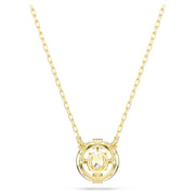 Swarovski Una Angelic Dancing Stone Yellow Gold Tone Pendant Necklace