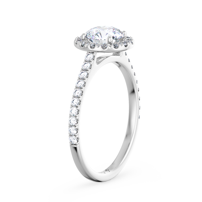 Floating Halo Diamond Engagement Ring Bogart s Jewellers