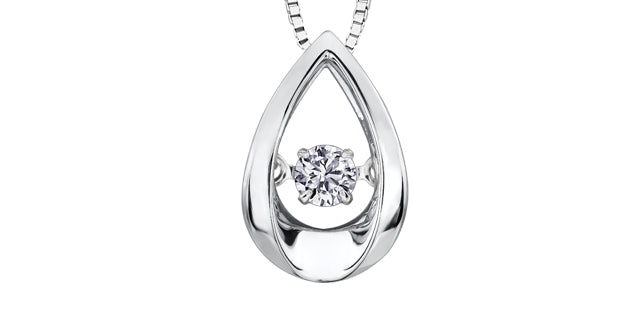 .05CT Pulse Diamond Necklace
