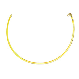 4mm Reversible Yellow Gold Omega Chain
