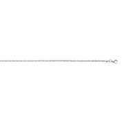 1.5mm 10KT White Gold Singapore Chain