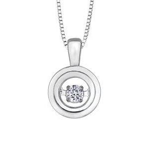 .05CT Round Pulse Necklace