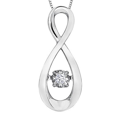 Diamond Pulse Infinity Necklace
