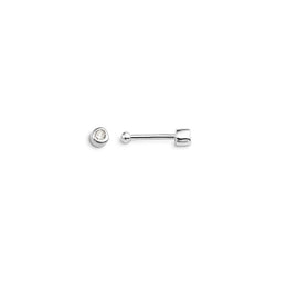 14KT White Gold Diamond Nose Stud