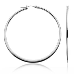 50mm Steelx Stainless Steel Hoop Earrings