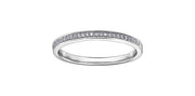 .08CT White Gold Diamond Wedding Band