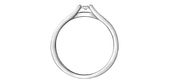 .10CT Diamond Ring: White Gold