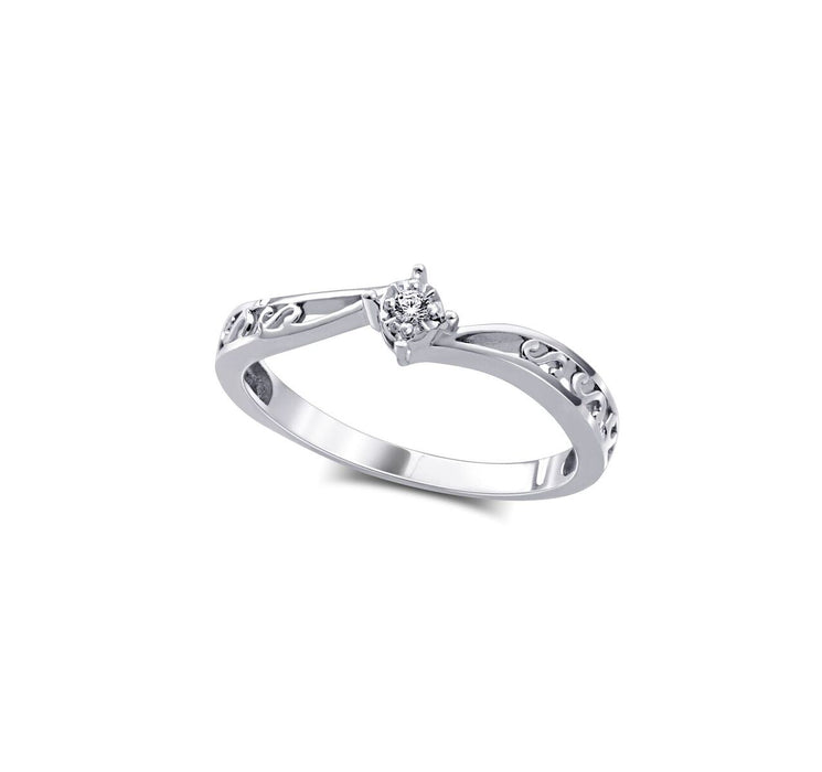 .02CT Diamond Promise Ring