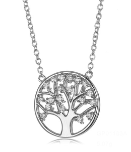 Sterling Silver Family Tree Necklace