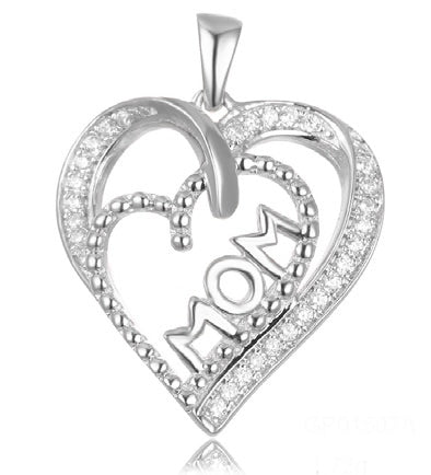Mom Double Heart Necklace