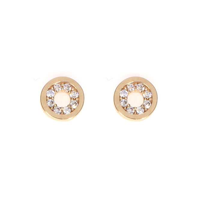 Circle Earrings: Rose Gold