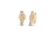 Bar Earrings: Yellow Gold