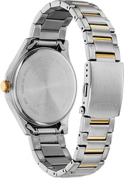 Citizen Men's Quartz Two-Tone Watch: Silver/Blue