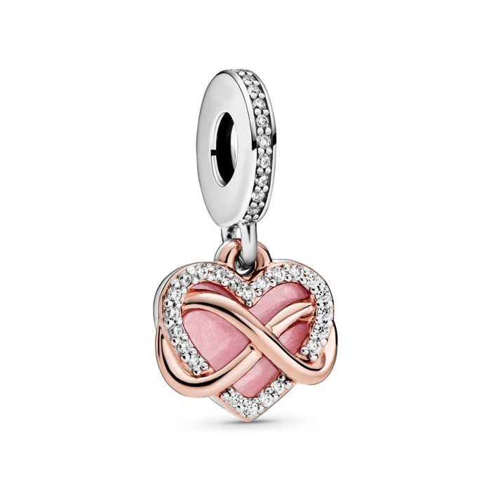 FINAL SALE - Pandora Pink Infinity Heart Charm