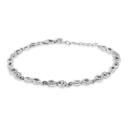 Casablanca Sterling Silver Infinity Bracelet