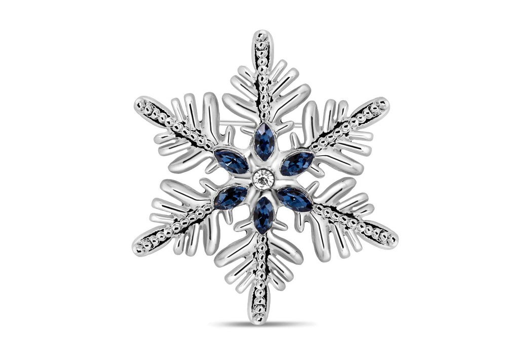 Crystal Snowflake Brooch