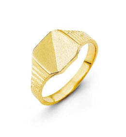 Yellow Gold Baby Signet Ring