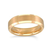 6mm Yellow Gold Tone Tungsten Wedding Band