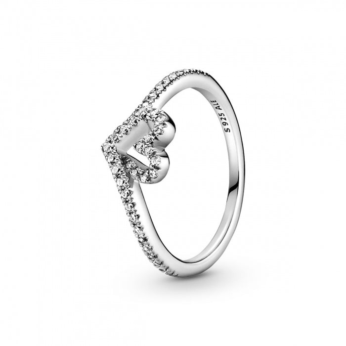 Pandora Sparkling Wishbone Ring
