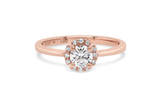 Lab Grown Diamond Halo Engagement Ring .45CT