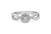 Lab Grown Twist Engagement Ring 0.30CTW