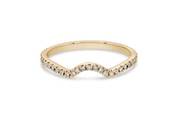 Lab Grown Wedding Band- Yellow Gold .20CT