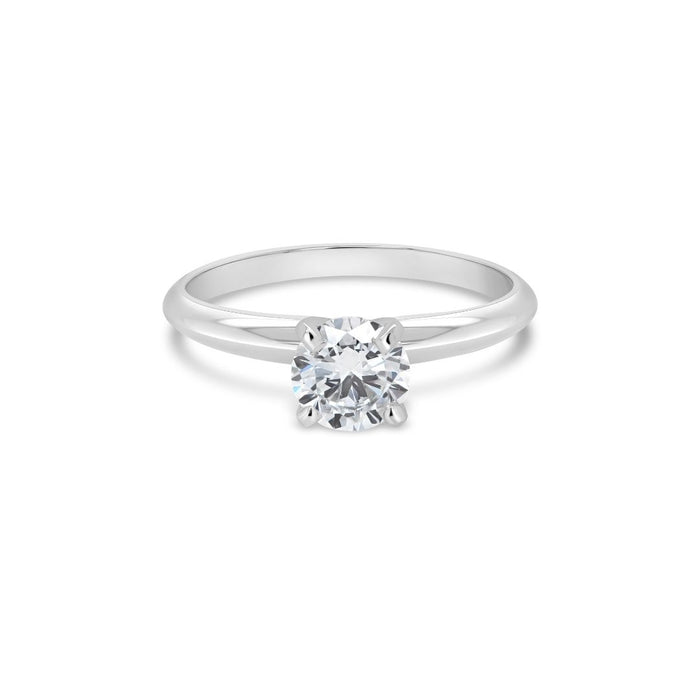 0.70CT Lab Grown Round Solitaire Engagement Ring
