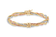 Tri-Tone Gold Bangle
