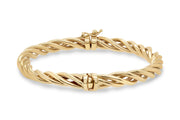 Twist Bangle: Yellow Gold