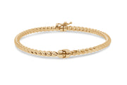 Twisted Bangle: Yellow Gold