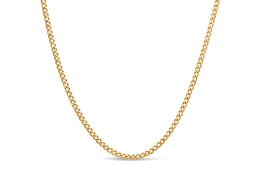 2mm Yellow Gold Cuban Chain