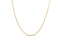 0.6mm 10KT Yellow Gold Wheat Chain