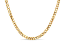 3.6mm Yellow Gold Cuban Chain